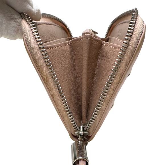 Jimmy Choo Filipa Zip-Around Long Wallet in Pink Leather Multi-Tone Star Studded - Picture 6 of 16